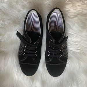 Ricosta black suede women’s sneakers